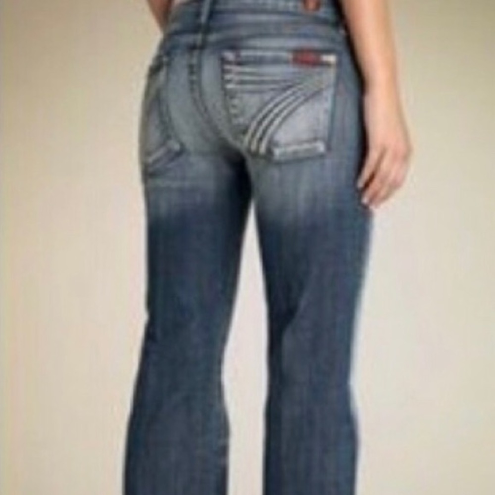 7 FAM Dojo Jeans in Rare Vintage Nakita Wash sz 26